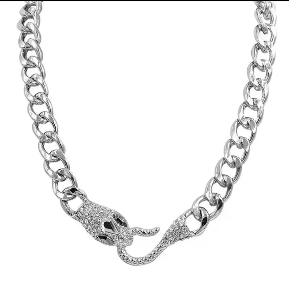 Ouroboros Serpent Chain Necklace Snake Choker